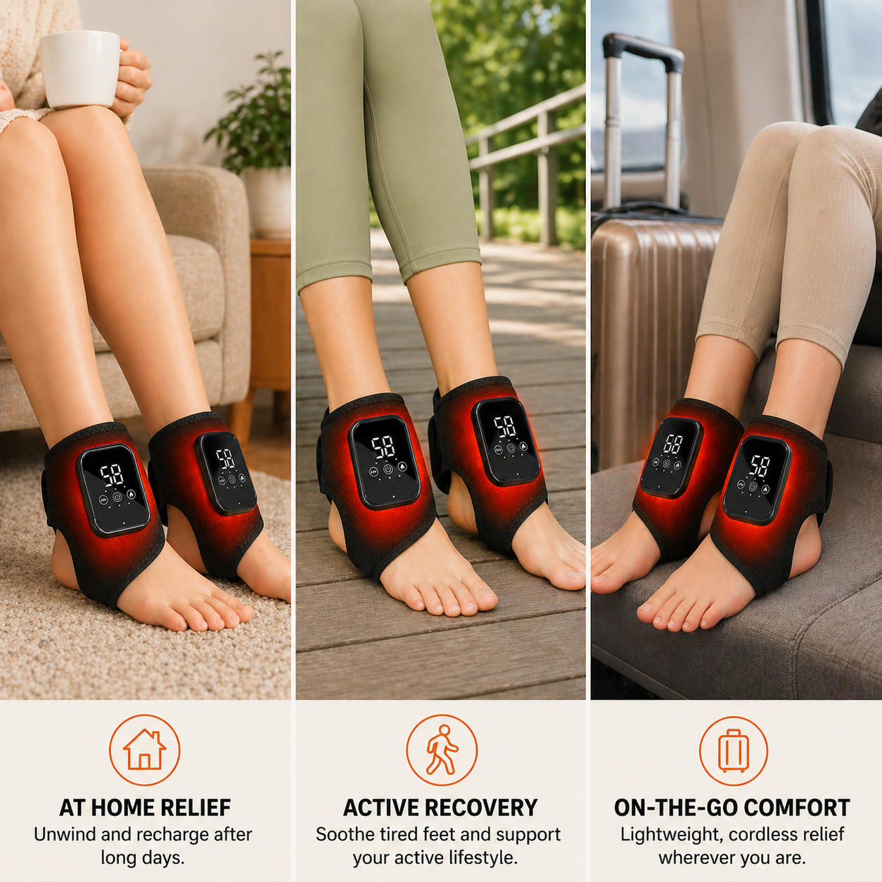 NerveEase Triple-Technology Massager