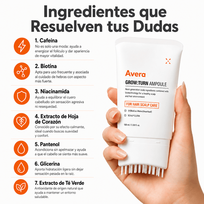 Sérum para el crecimiento del cabello coreano - AVERA